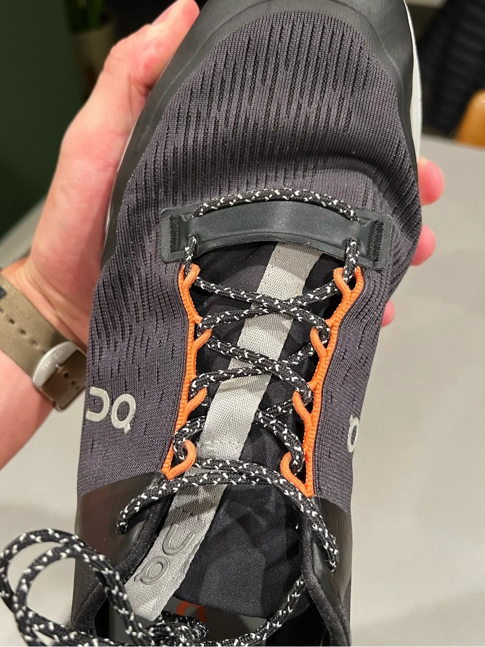 On Cloud Men's Black & Orange Running Shoes